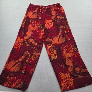 Chico's Travelers Cardigan & Pants Womens 2 Multicolor Printed Acetate Stretch